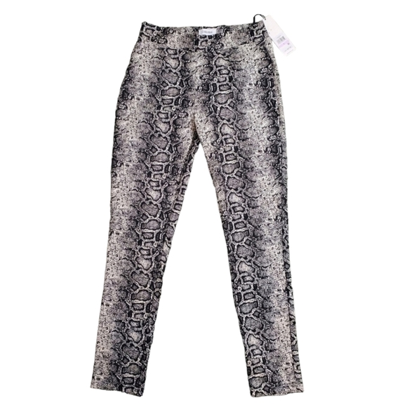 Calvin Klein Snakeskin Print Jeggings Size: 6 - Picture 1 of 5